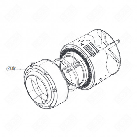 HALF TUB FRONT WASHING MACHINES - ACQ87650014