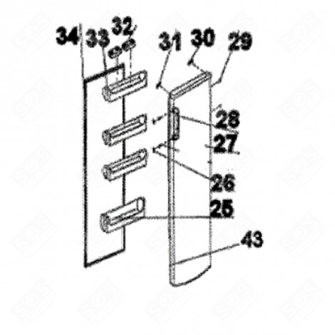 BOTTLE BALCONY (MARK 25) REFRIGERATOR, FREEZER - 138F25