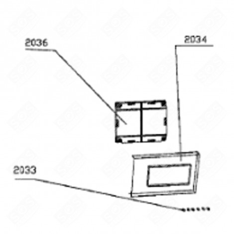 CONTROL BOARD (REFERENCE 2034) DISHWASHER - 66705