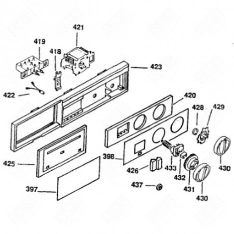 CLIP OF THE COLLAR HOLDER (MARK 432) WASHING MACHINES - 57X0407