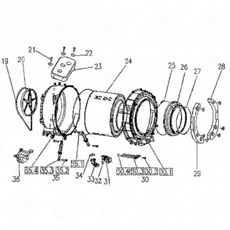 DAMPERS (REFERENCE 35.03) WASHING MACHINES - 11945