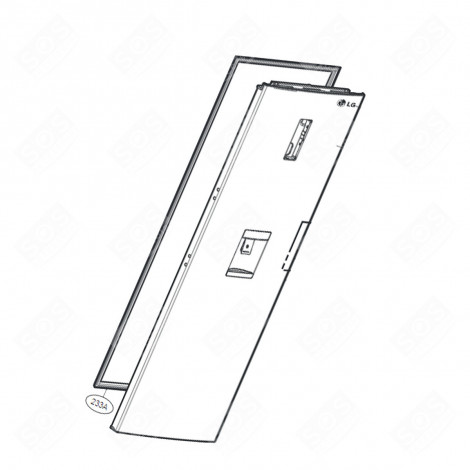 DOOR SEAL (FRIDGE COMPARTMENT) REFRIGERATOR, FREEZER - ADX73591425