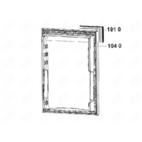 DOOR GASKET 923X483 (REFERENCE 1910) REFRIGERATOR, FREEZER - C00664034, 488000664034