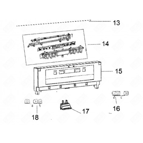 HANDLE (MARK 17) DISHWASHER - C00387783