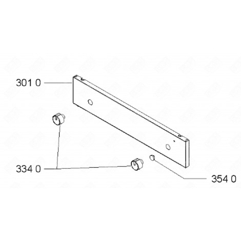 BUTTON (MARKING 334 0) GAS / ELECTRIC OVENS - 481941129691