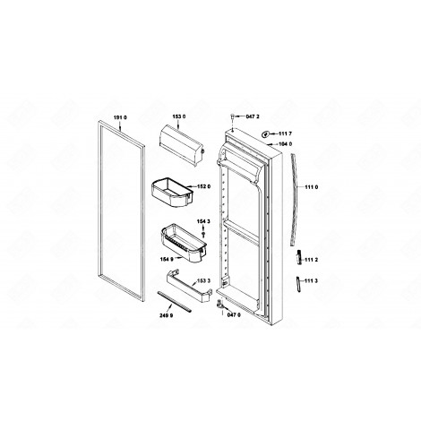 HANDLE (REFERENCE 111 0) REFRIGERATOR, FREEZER - 481246269037