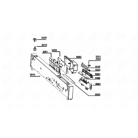 PANEL STRIP (REF. 3010) DISHWASHER - 481245373474