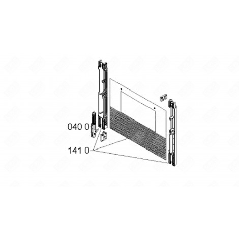 OUTER GLASS (REFERENCE 141 0) GAS / ELECTRIC OVENS - 481245059833