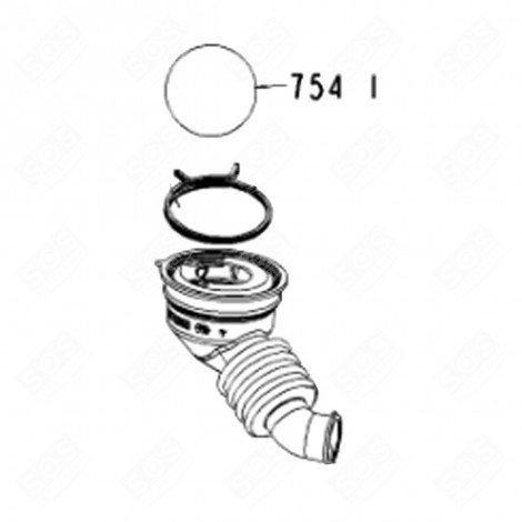 ORIGINAL PLASTIC BALL MARK 754 1 WASHING MACHINES - 481253029445, C00332473