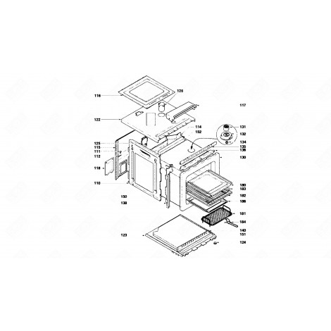 BAKING TRAY (REFERENCE 186) GAS / ELECTRIC OVENS - 76X5161