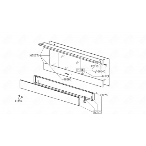 HANDLE (MARK 51803) GAS / ELECTRIC OVENS - 694930739