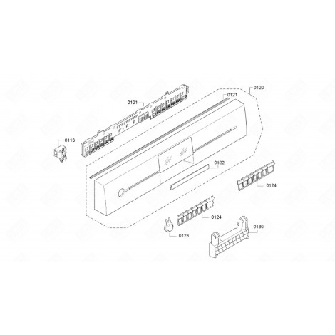 CONTROL PANEL (REFERENCE 120) DISHWASHER - 11005187