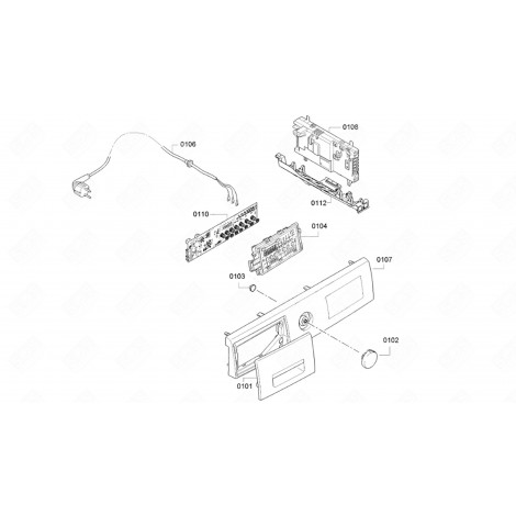 CONTROL MODULE (MARK 0110) TUMBLE DRYER - 10003141