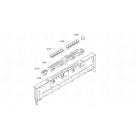 CONTROL PANEL (REFERENCE 120) DISHWASHER - 00709874