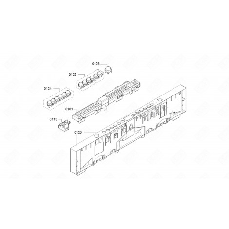 CONTROL PANEL (REFERENCE 120) DISHWASHER - 00705747