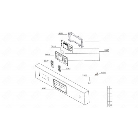 PANEL STRIP (REF. 3010) DISHWASHER - 1745980314