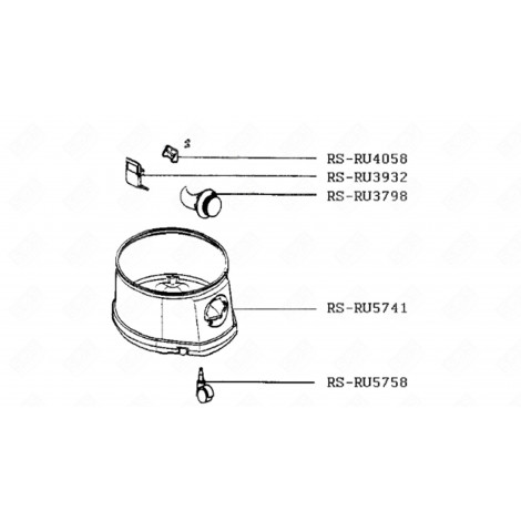 WHEEL (MARKING RS-RU5758) VACUUM CLEANER  - RS-RU5758