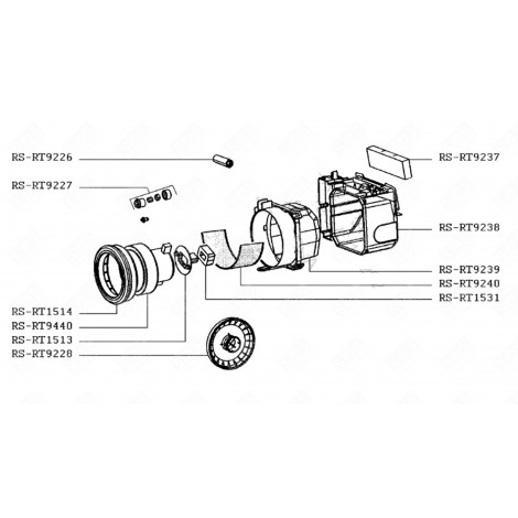 MOTOR (MARK RS-RT9440) VACUUM CLEANER  - RS-RT9440