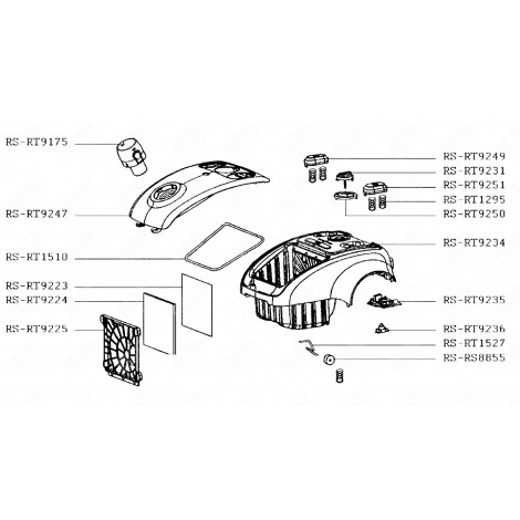 FOAM FILTER VACUUM CLEANER  - RS-RT9224