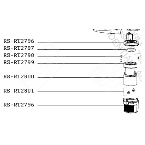 MOTOR (REFERENCE RS-RT2799) VACUUM CLEANER  - RS-RT2799