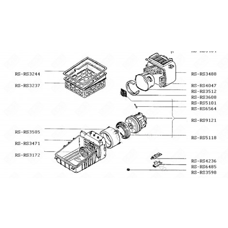 FILTER (MARKING RS-RS3172) VACUUM CLEANER  - RS-RS3172