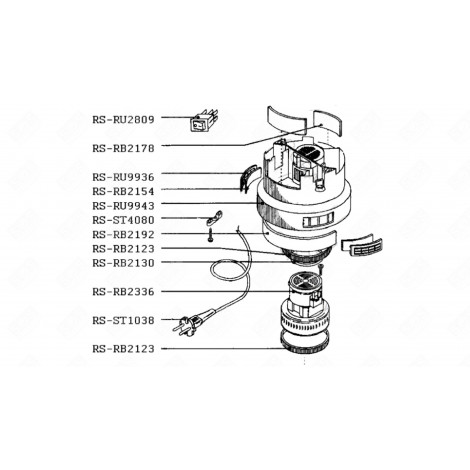 FILTER (MARK RS-RB2154) VACUUM CLEANER  - RS-RB2154