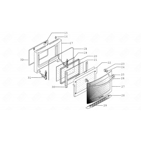 OUTER GLASS (CODE 27) GAS / ELECTRIC OVENS - C00143573