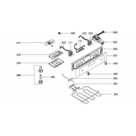 POWER CARD (MARK 335) GAS / ELECTRIC OVENS - AS0043237