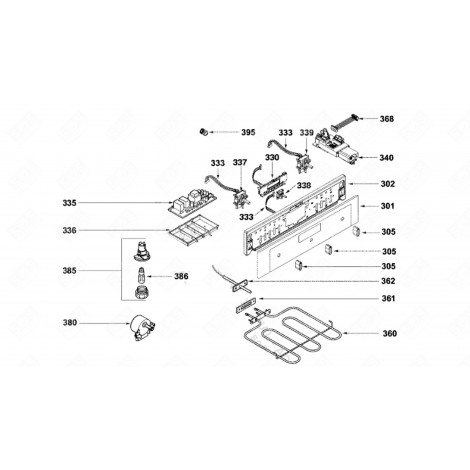 CONTROL BUTTON (MARK 305) GAS / ELECTRIC OVENS - AS0032131