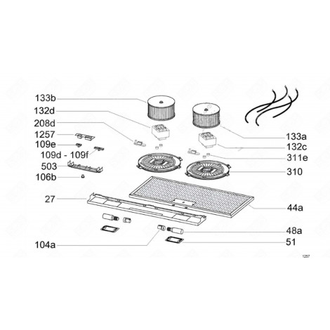 RIGHT ROTOR (MARK 113A) EXTRACTOR HOOD - 93958866