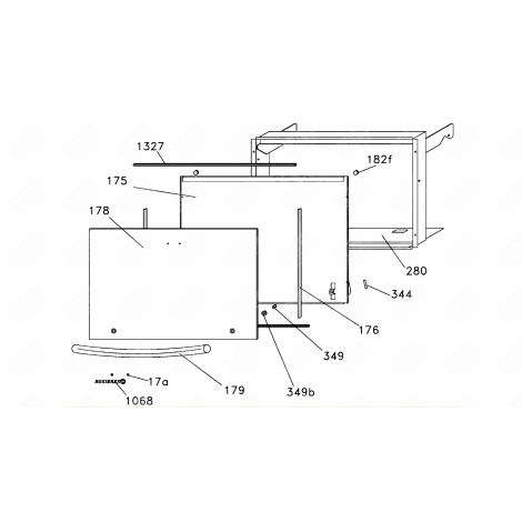 OVEN HANDLE (MARK 179) GAS / ELECTRIC OVENS - 93784529