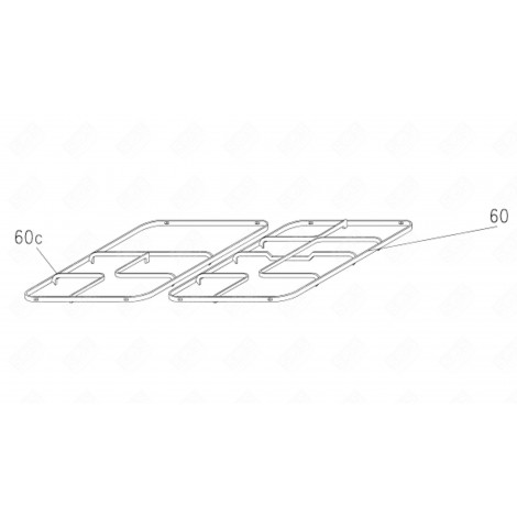 GRID (REFERENCE 60C) GAS / ELECTRIC OVENS - 93758662