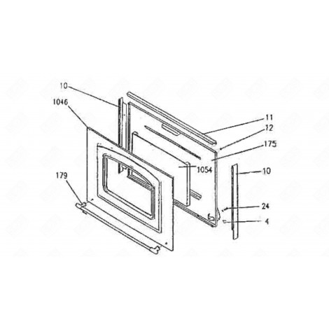 OVEN HANDLE (MARK 179) GAS / ELECTRIC OVENS - 93755296