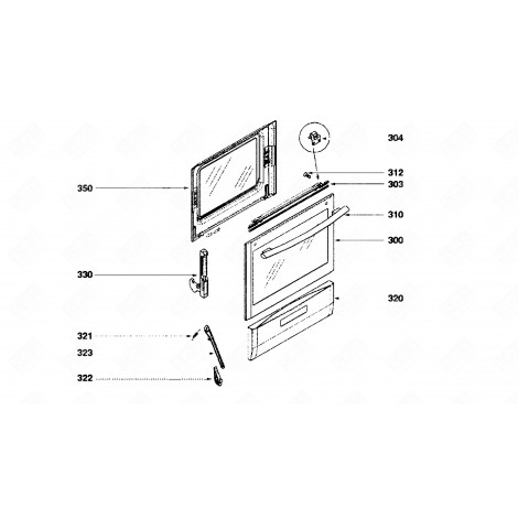 DOOR (REFERENCE 300) GAS / ELECTRIC OVENS - 74X4726