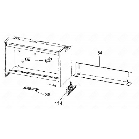 VIEWING WINDOW (MARKING 38) EXTRACTOR HOOD - 72X4436