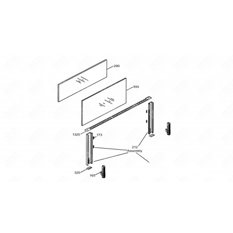 HINGE GAS / ELECTRIC OVENS - 70X1394