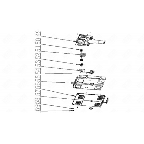 TURBINE (REFERENCE 53) REFRIGERATOR, FREEZER - 596A68