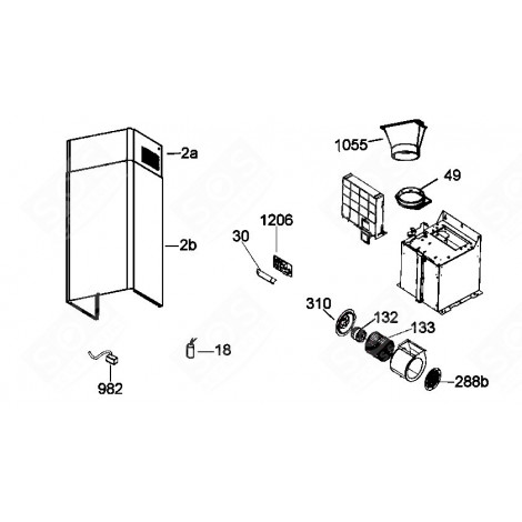 TRANSFORMER EXTRACTOR HOOD - 49016932