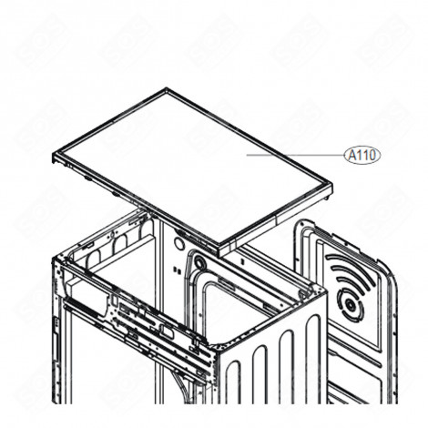 COVER REFERENCE A110 WASHING MACHINES - AGU33163336