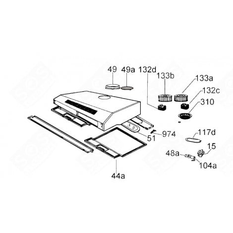 DIRECT DRIVE EXTRACTOR HOOD - 49010864