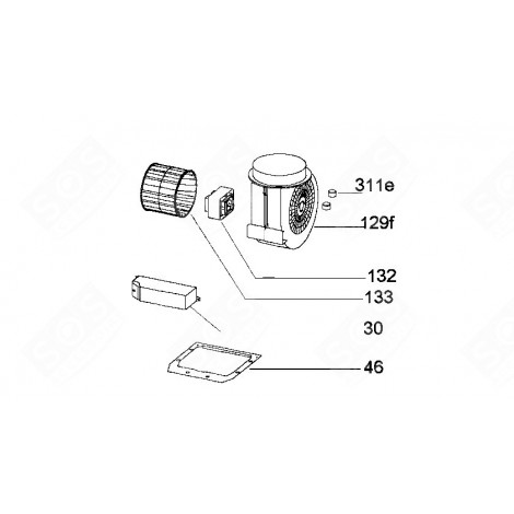 MOTOR EXTRACTOR HOOD - 49008624