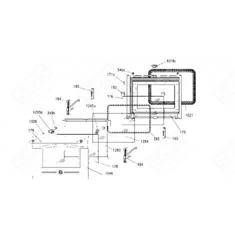 HANDLE AFTER 06/23 (REFERENCE 179) GAS / ELECTRIC OVENS - 44003323