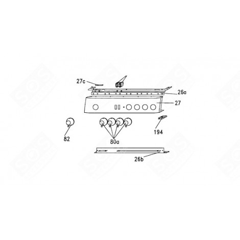 TAP KNOB (MARK 80A) GAS / ELECTRIC OVENS - 44000712