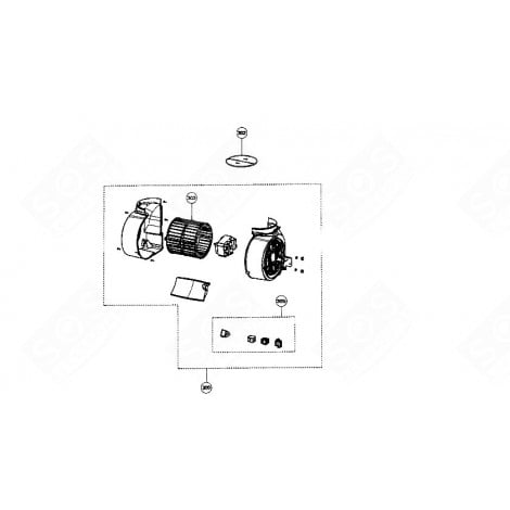 COMPLETE MOTOR EXTRACTOR HOOD - 43434