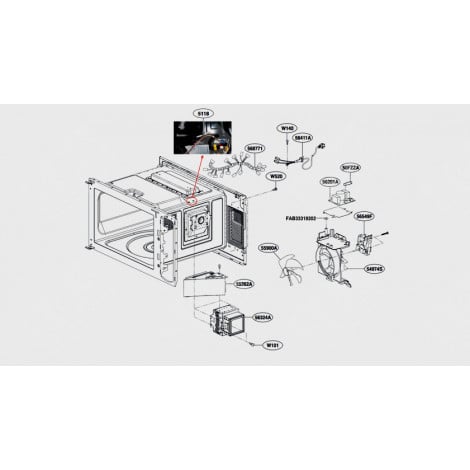 ELECTRONIC BOARD, FILTER (REFERENCE 56201A) MICROWAVE OVENS - ADQ74913201