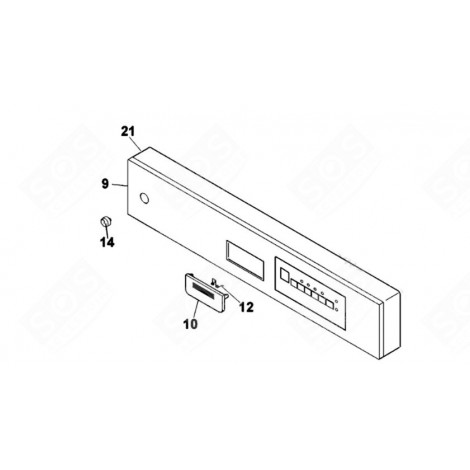 CONTROL PANEL (MARK 21) DISHWASHER - 41901392