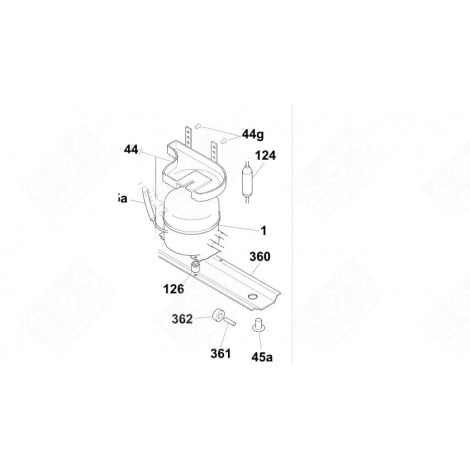 3-WAY FILTER (REFERENCE 124) REFRIGERATOR, FREEZER - 41012883