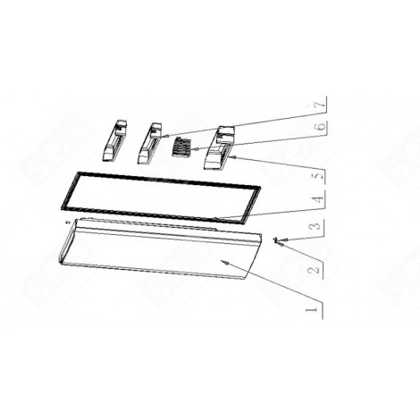 REFRIGERATOR SEAL (REFERENCE 4) REFRIGERATOR, FREEZER - 390H56