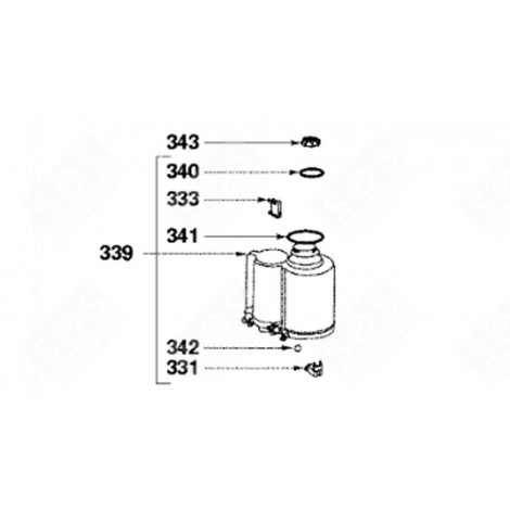 SALT CONTAINER CAP DISHWASHER - 32X4278