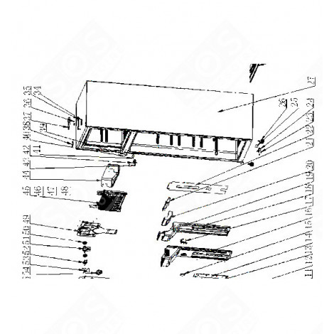 INTERMEDIATE HINGE (MARKING 42) REFRIGERATOR, FREEZER - 202F25